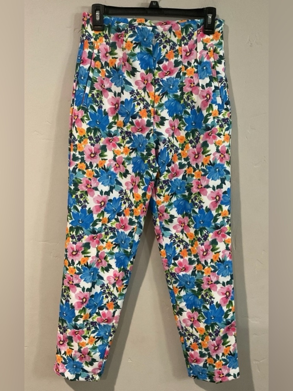 Bright Floral pant Zara - Blue, Pink & Orange Bloom Print